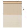 vidaXL Roller Blind with Curtains Manual Brown 100 x 160 cm Bamboo
