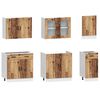 vidaXL 7 Piece Kitchen Cabinet Set Kalmar Old Wood Engineered Wood