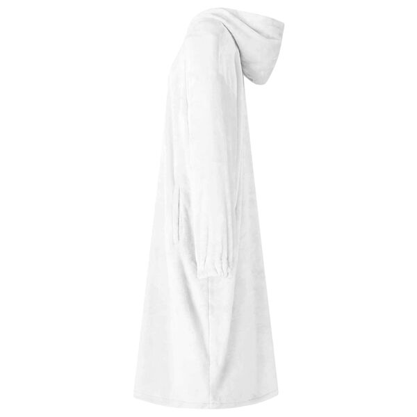 vidaXL Blanket Hoodie White S Flannel