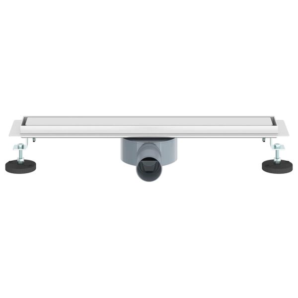 vidaXL Shower Drain 2-in-1 with 360&deg; Siphon Silver 50 cm