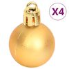 vidaXL 108 Piece Christmas Bauble Set Gold and Red