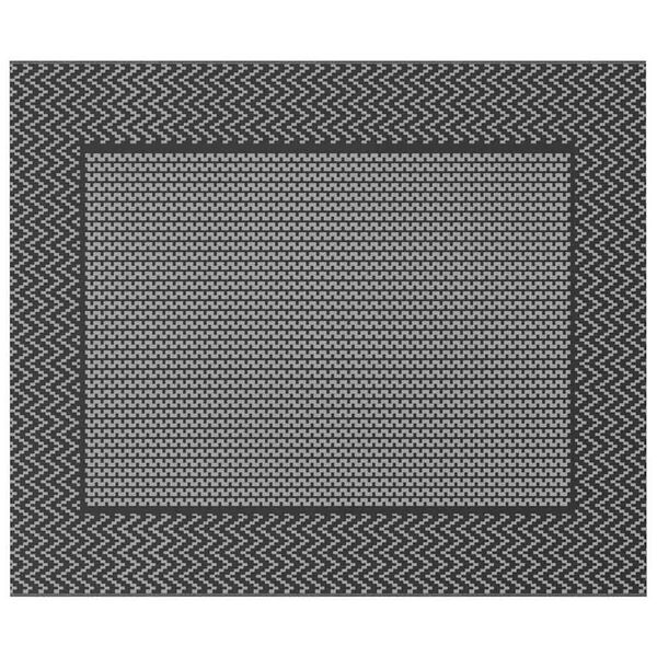 vidaXL Outdoor Rug ARAKIL Black and grey 250 x 300 cm PP