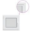 vidaXL Basement Window Internal Colour White RISOR 55 x 50 cm