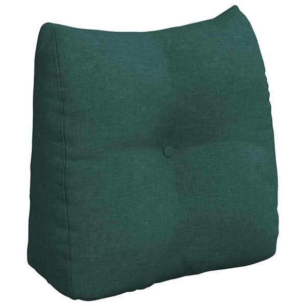 vidaXL Back Pillow Dark Green 45 x 24 x 50 cm Fabric
