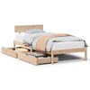 vidaXL Bed Frame without Mattress 90x200 cm Solid Wood Pine