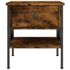 vidaXL Bedside Tables 2 pcs Smoked Oak 40x42x45 cm Engineered Wood