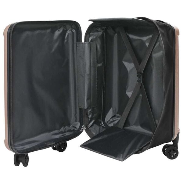 vidaXL Suitcase Folding Rose gold 43 x 27 x 66 cm ABS Plastic