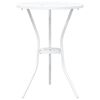 vidaXL Garden Bistro Set 3 pcs White Aluminium