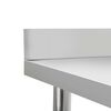vidaXL Kitchen Work Table with Overshelf 120x60x150 cm Stainless Steel