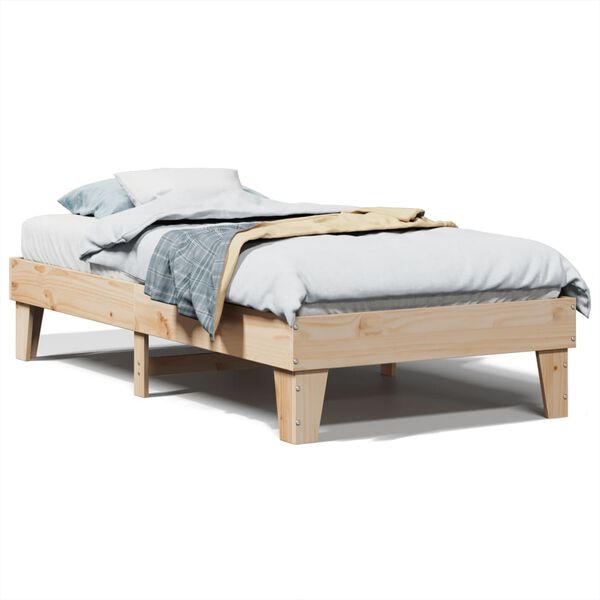 vidaXL Bed Frame without Mattress 90x200 cm Solid Wood Pine