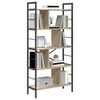 vidaXL Bookshelf Sonoma Oak 75 x 30 x 156 cm Engineered Wood