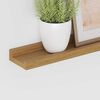 vidaXL Wall Shelf with Shelf 4 pcs Beige 80 x 9 x 3 cm Engineered Wood