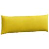 vidaXL Sofa Pillows 2 pcs Yellow 120 x 40 cm Corduroy Fabric