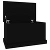 vidaXL Storage Box | Black | Engineered wood | Medium | Storage Box