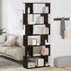 vidaXL Bookcase Black Oak 80x24x190.5 cm Engineered Wood