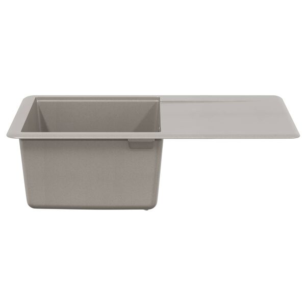 vidaXL Sink Grey 670 x 460 mm 80% Quartz and 20% Resin