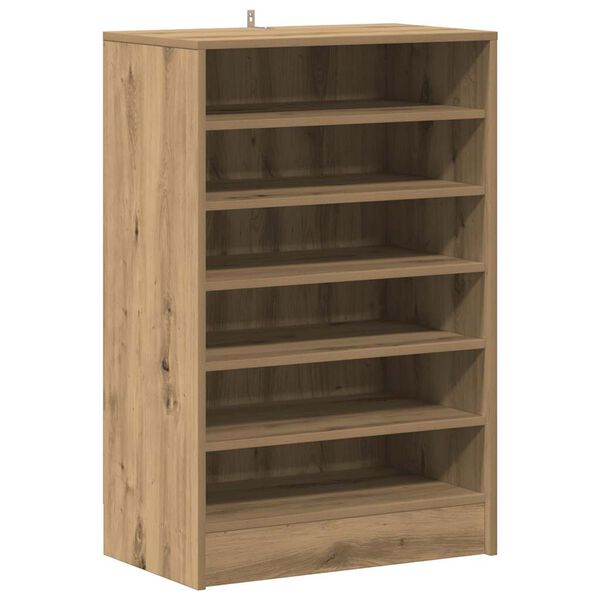 vidaXL Shoe Cabinet Artisan Oak 60x35x92 cm Engineered Wood