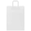 vidaXL Paper Bags 50 pcs with Handles White 26x12x35 cm