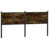 vidaXL Headboard Smoked Oak 160 cm Engineered Wood and Steel