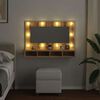 vidaXL Mirror Cabinet with LED Artisan Oak 90x31.5x62 cm
