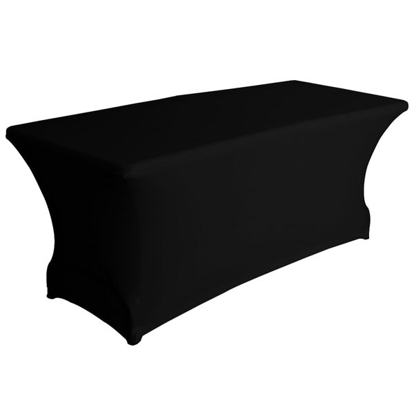 Perel Rectangular Table Cover Stretch Black