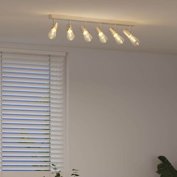 vidaXL Ceiling Spotlight Nickel 73 x 6.5 x 11.5 cm Metal