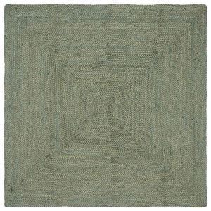 vidaXL Area Rug Olive Green 160 x 160 cm Jute