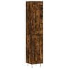 vidaXL Highboard Smoked Oak 34.5x34x180 cm Engineered Wood
