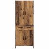 vidaXL Highboard Old Wood 69.5 x 34 x 180 cm Engineered Wood