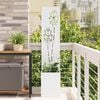 vidaXL Garden Privacy Screen White 32 x 150 cm Cold-rolled steel