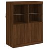 vidaXL Sideboard with LED Lights Brown Oak 81x37x100 cm