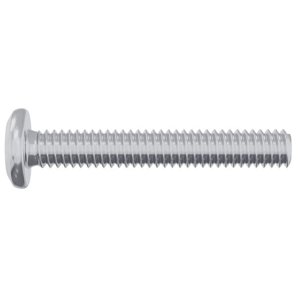 vidaXL Lock Screw Plain 12 pcs Silver M6 x 35 mm Steel