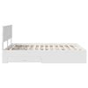 vidaXL Bed Frame with Headboard White 160 x 200 cm Engineered Wood