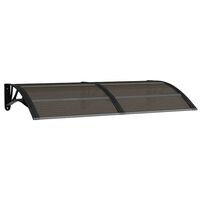 vidaXL Door Canopy Black 150x80 cm Polycarbonate