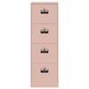 vidaXL File Cabinet Pink 45.5 x 42 x 139 cm Cold-Rolled Steel