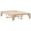 vidaXL Bed Frame Brown 150 x 200 cm Solid Pine Wood