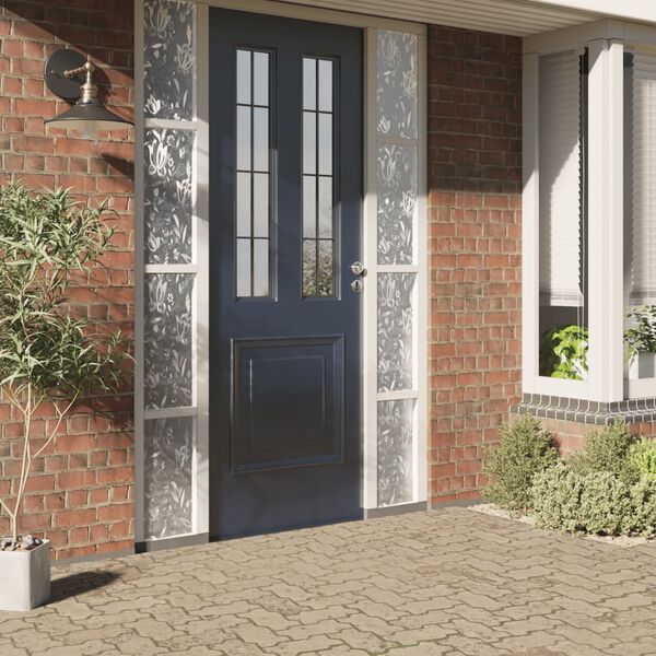 vidaXL Window Film Frosted Flower Pattern 60x500 cm PVC