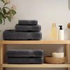 vidaXL Premium Bath Towels "SOLUND" 4 pcs Anthracite 100x150 cm 600 gsm