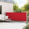 vidaXL Patio Retractable Side Awning 140x600 cm Red