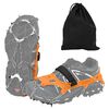 vidaXL Ice Cleats for Shoes Orange XL Stainless Steel