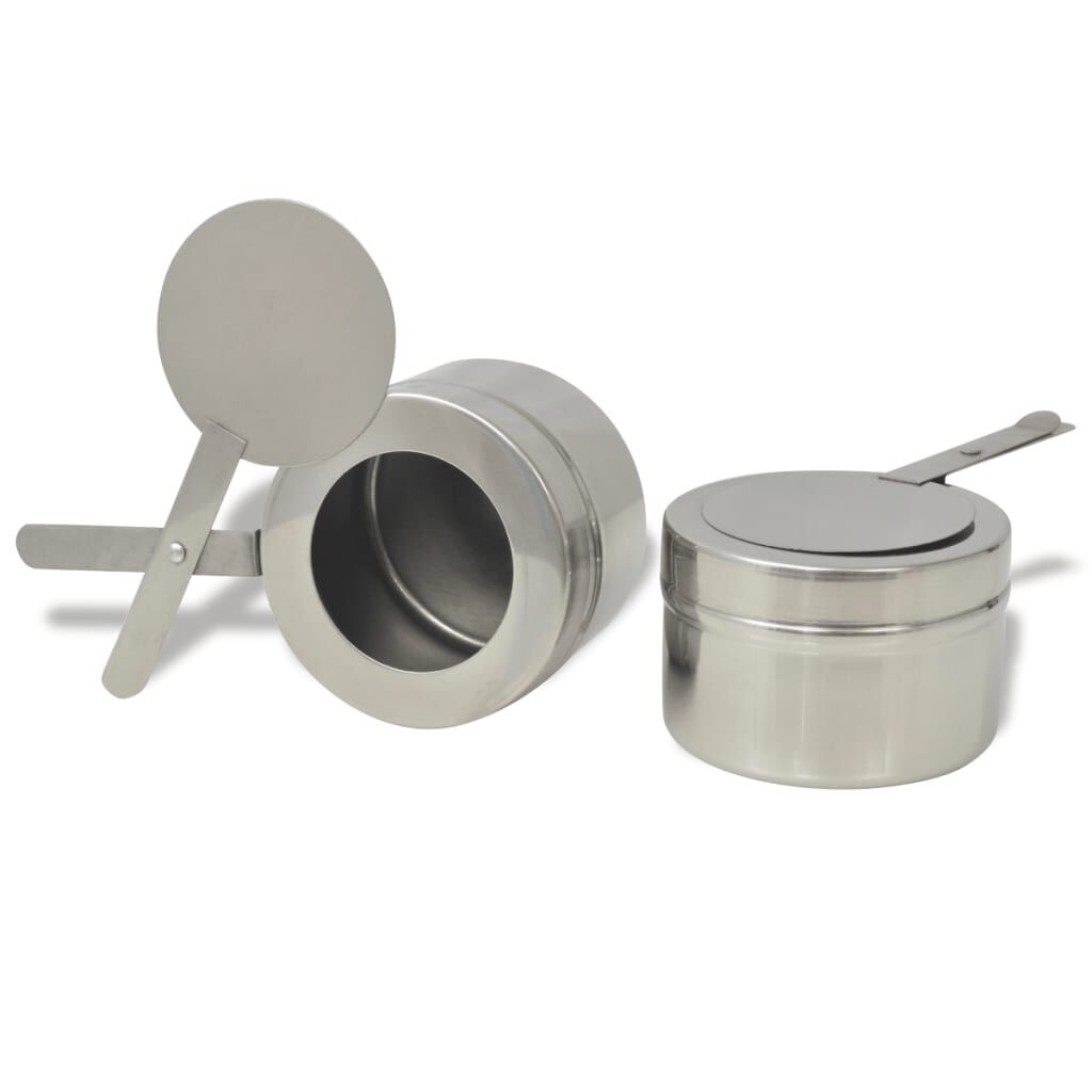 vidaXL 4 Piece Chafing Dish Set Stainless Steel vidaXL