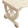 vidaXL 3 Piece Garden Dining Set Solid Wood Fir