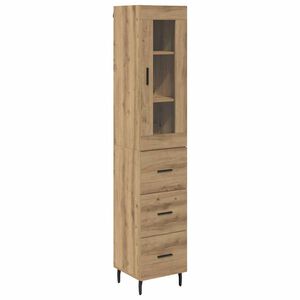 vidaXL Highboard Artisan Oak 34.5 x 34 x 180 cm Engineered Wood