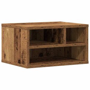 vidaXL Printer Stand Old Wood 40 x 32 x 22.5 cm Engineered Wood