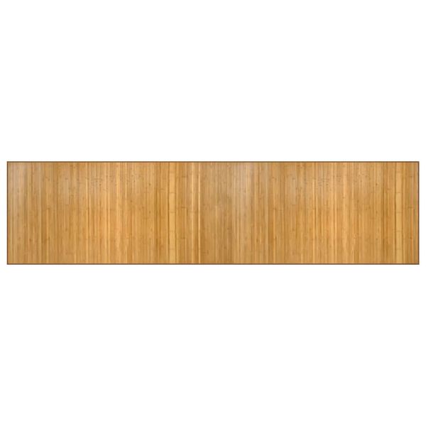 vidaXL Rug Rectangular Natural100x400 cm Bamboo