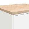 vidaXL Garage Storage Cabinet White 60x51x85 cm Solid Wood Pine