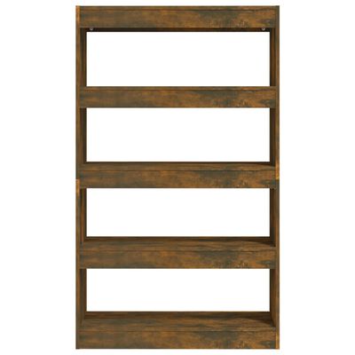 vidaXL Book Cabinet/Room Divider Smoked Oak 80x30x135 cm Engineered Wood