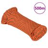 vidaXL Boat Rope Orange 5 mm 500 m Polypropylene