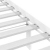 vidaXL Bed Frame without Mattress White 150x200 cm King Size King Size Solid Wood