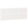 vidaXL Wall Headboard White 147x3x60 cm Solid Wood Pine